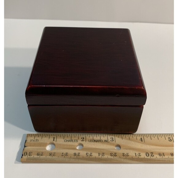 Stuart Austin Quartz Clock Captains Desk Wooden Hinged Box Dept Defense Emblem - Picture 10 of 11